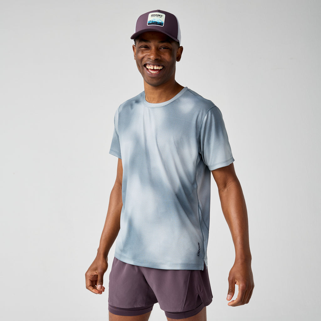Brooks Men's Dash Short Sleeve Printed
